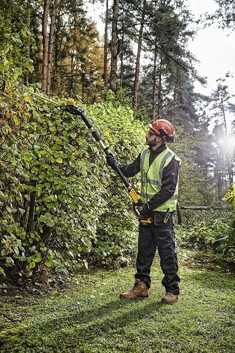 taille-haie batterie sur perche DeWalt