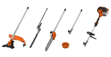 Multifonction thermique 4 en 1 avec guidon : tronçonneuse -  débroussailleuse - taille-haies - Multifonctions 4 en 1 thermique -  Multifonctions 4 en 1